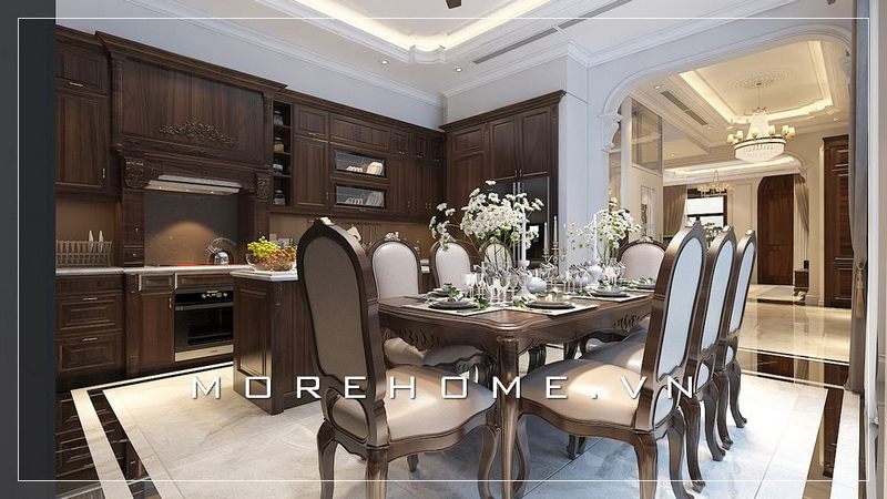 Mẫu bàn ăn đẹp MoreHome